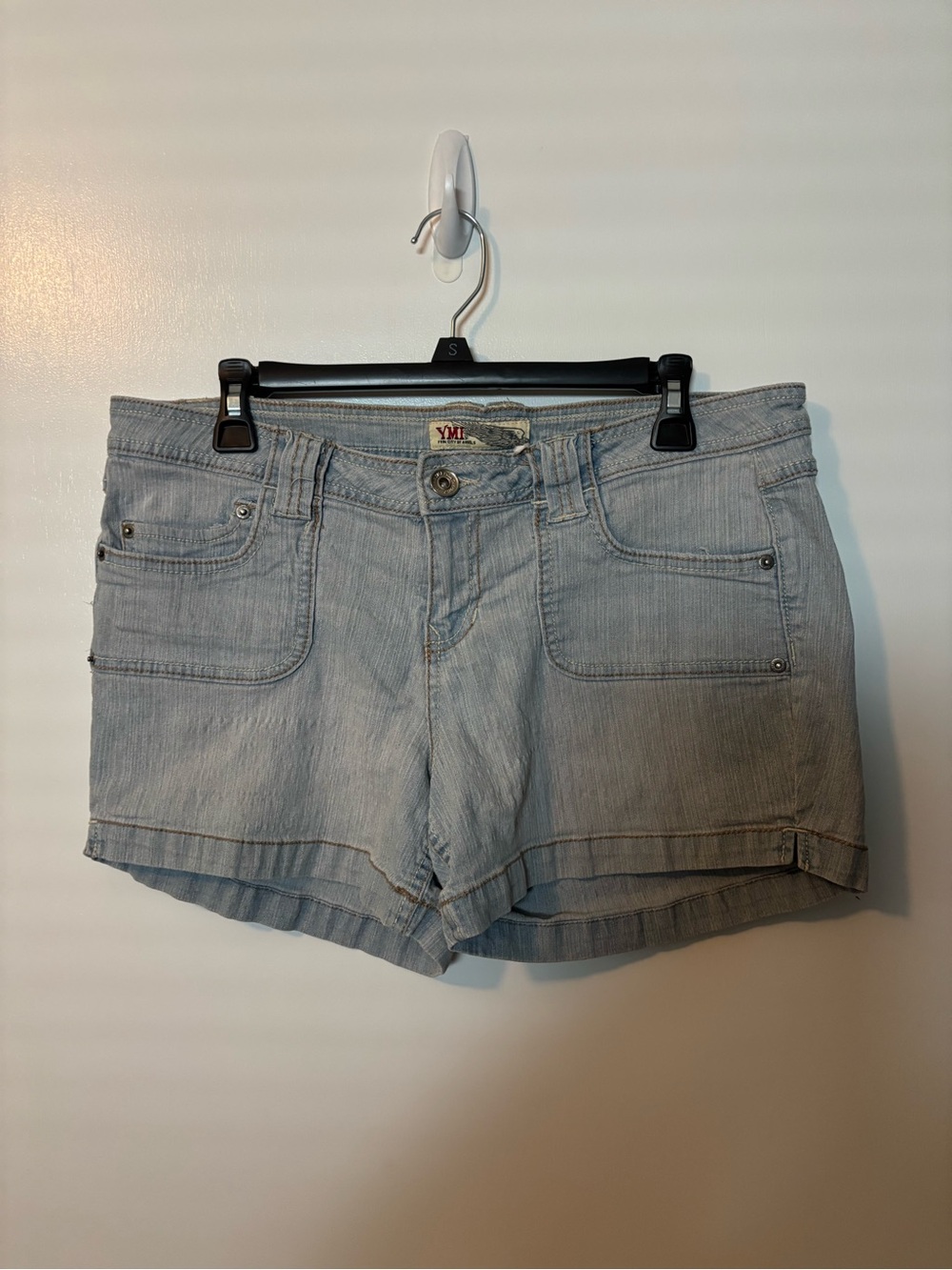 Vintage Y2K Retro 90s Butter Mom Summer Denim Shorts Size 14